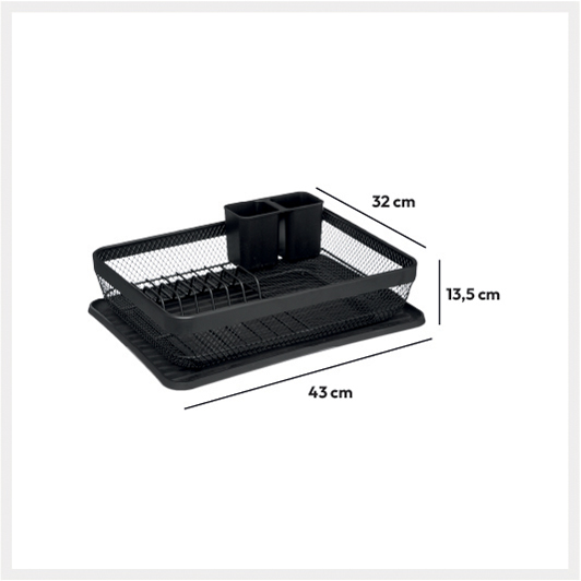 Afdruiprek metaal zwart