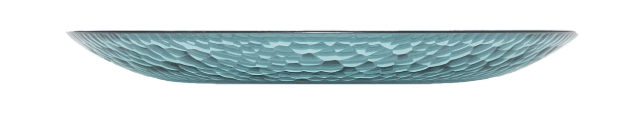 Bord kunststof blauw 20cm