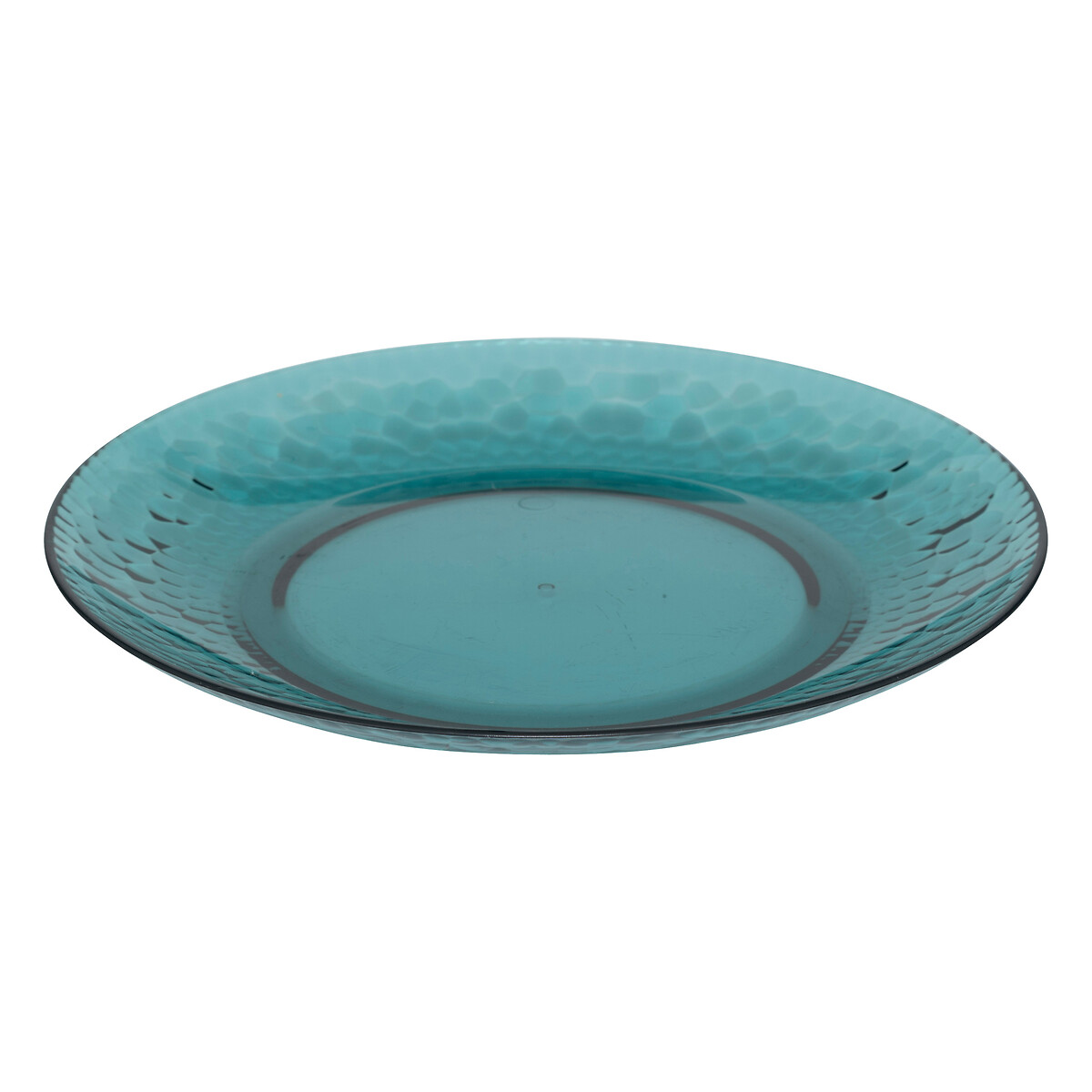 Bord kunststof blauw 20cm