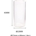 Glazenflesjes met kurk deksel 8ml 4st