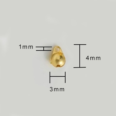 Kalotjes met oog goud 4mm-150st