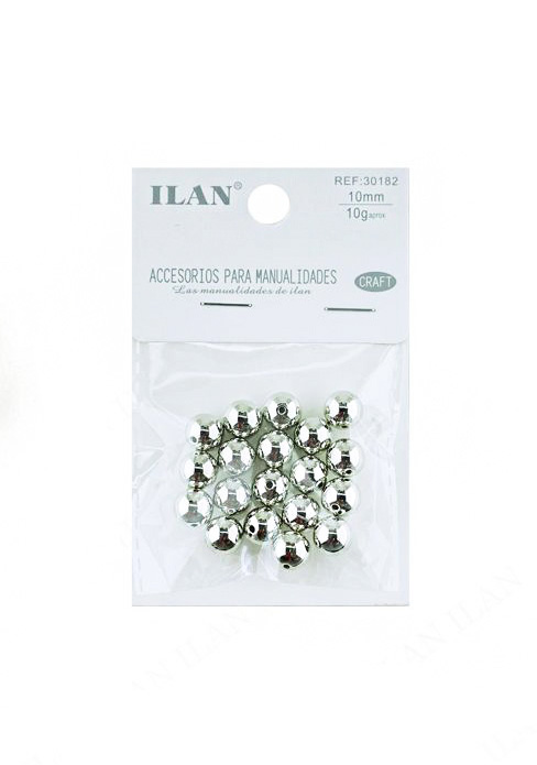 Kralen zilver 10mm c.a.19st