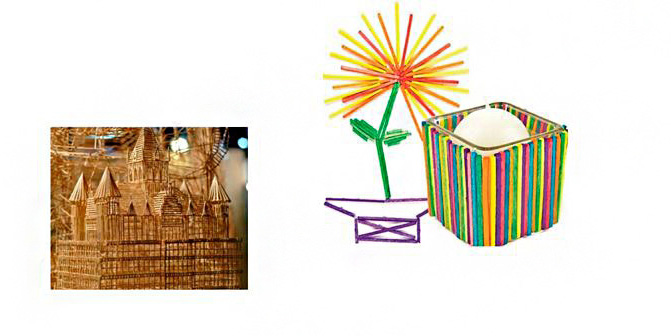 Luciferstokjes hout 2,2*2,2*42mm