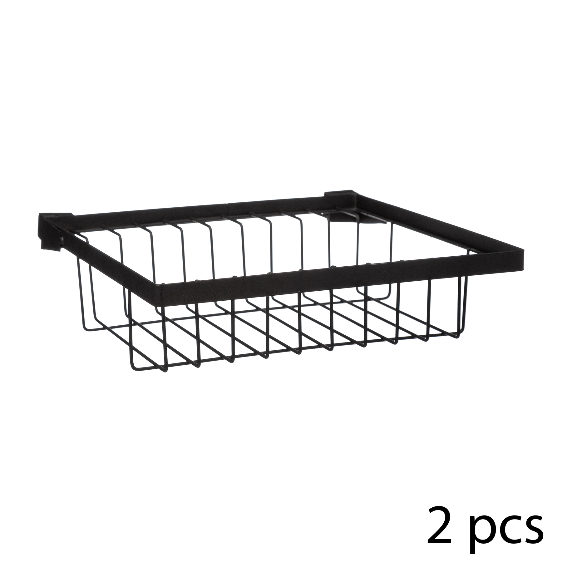 Metalen spoelbak afdruiprek zwart