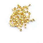 Oorbelsluitingen goud metaal ø3,6*6mm