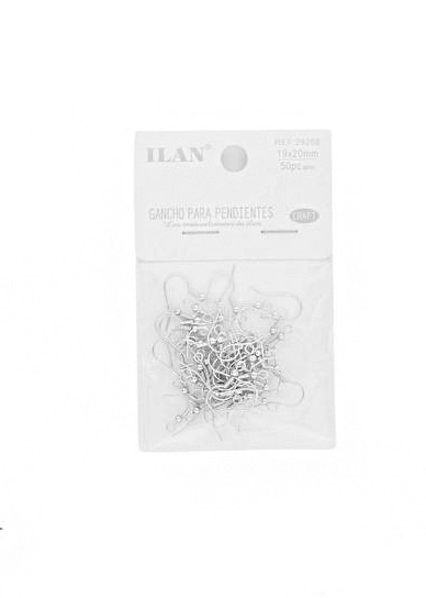 Oorhaak zilver 19*20mm-c.a.50 stuks