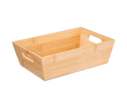 Opbergbak brood bamboe met handvat 23x16cm
