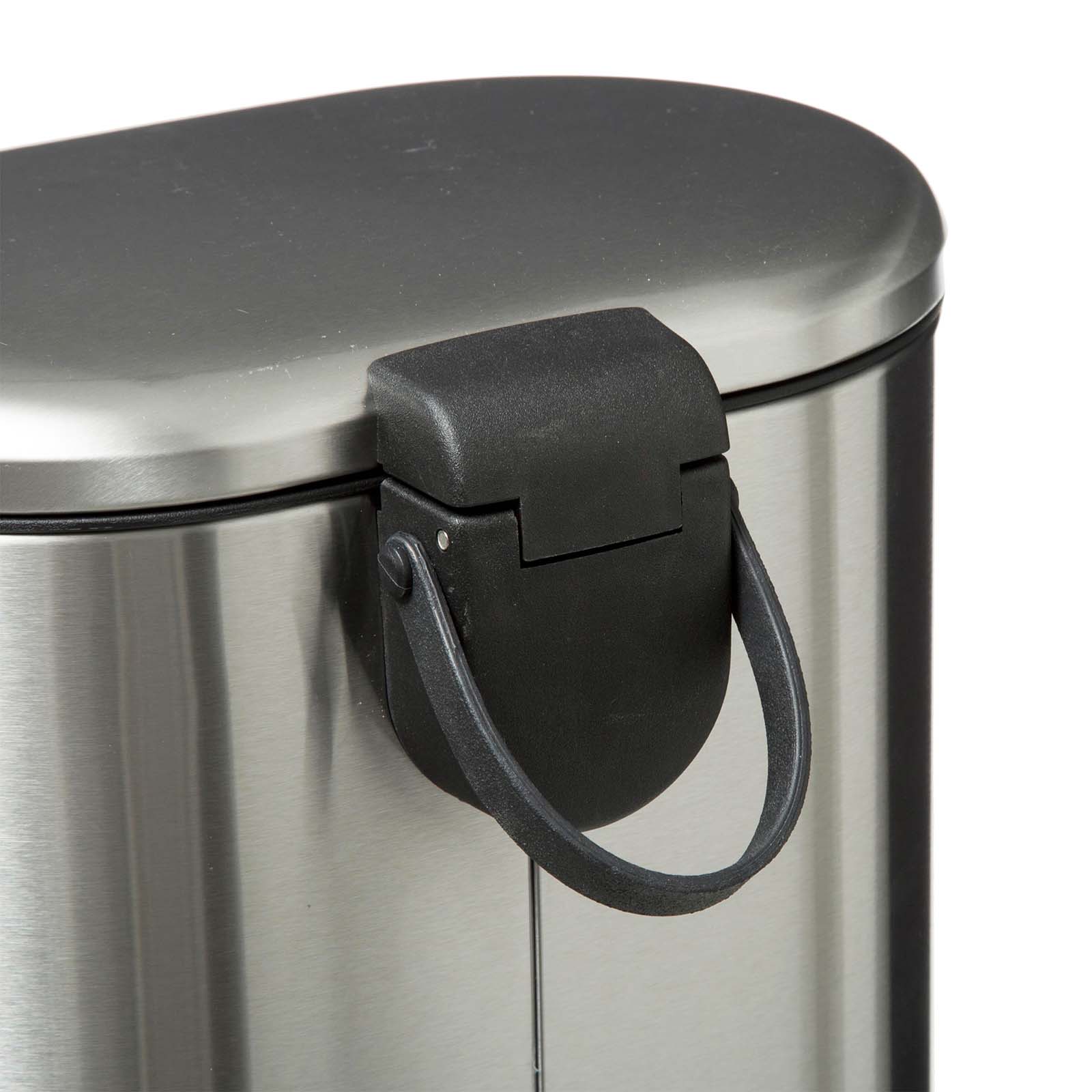 Pedaalemmer RVS zilver 6L