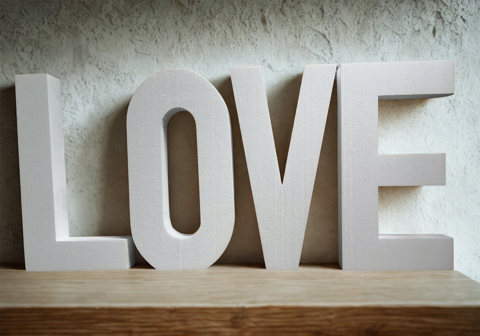 Piepschuim cijfer 8 (30cm)