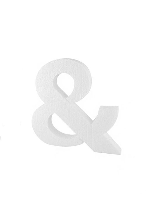 Piepschuim letter &-teken 30cm