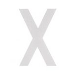 Piepschuim letter X 30cm