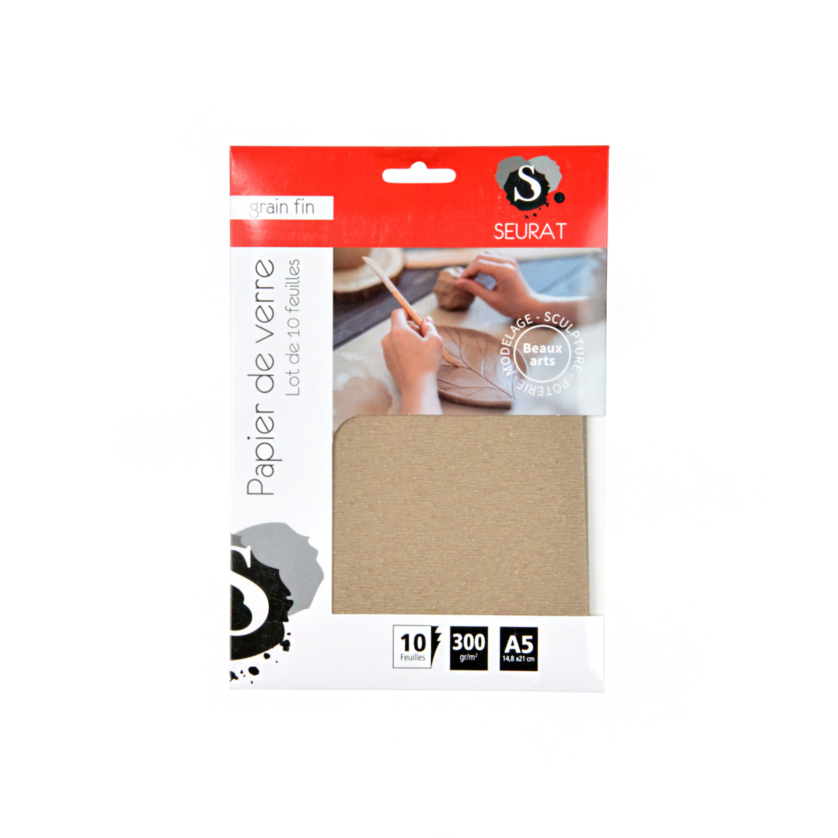 Schuurpapier voor klei 300g A5 10x