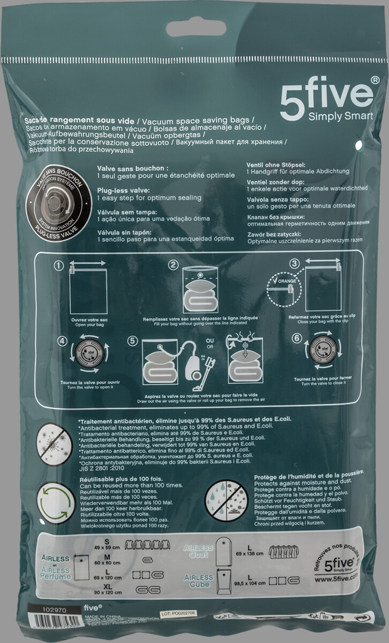 Vacuum opbergzakken 2 stuks (1S + 1L)
