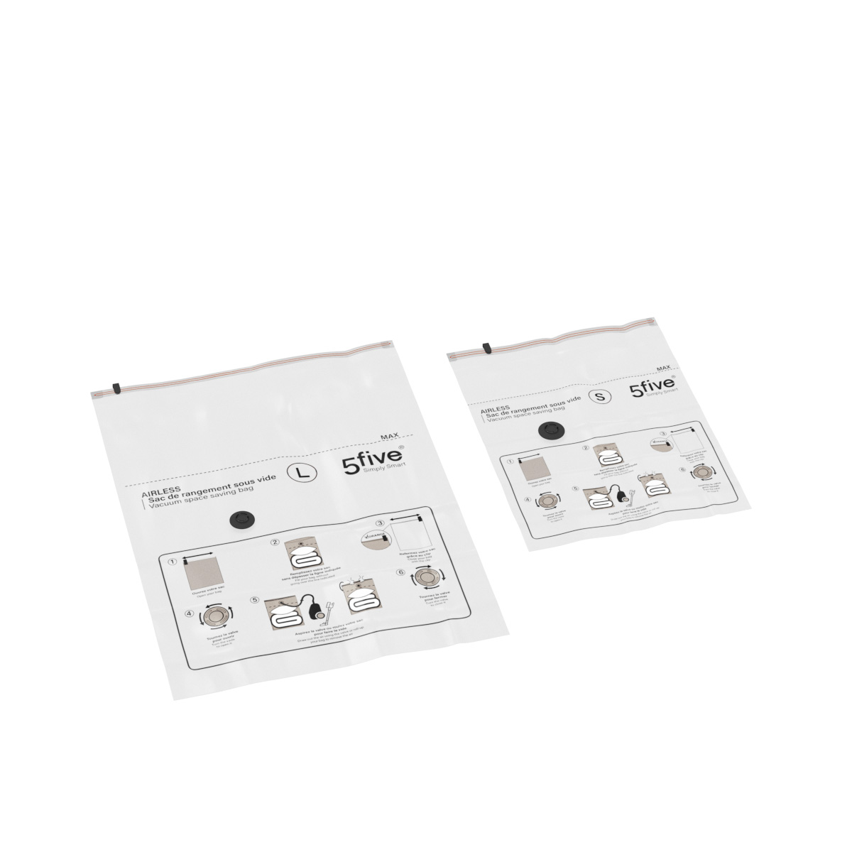 Vacuum opbergzakken 2 stuks (1S + 1L)
