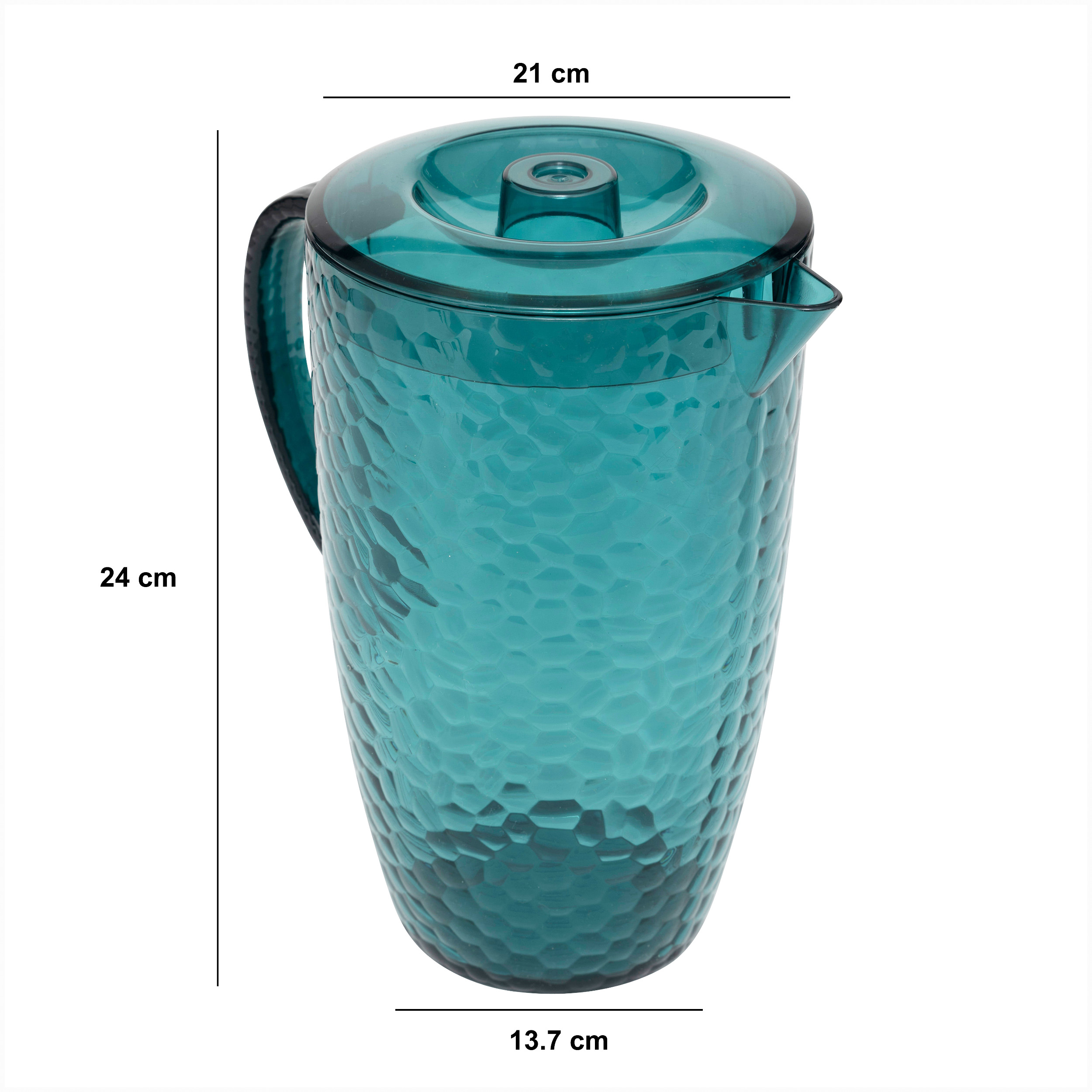 Waterkan kunststof blauw 2L