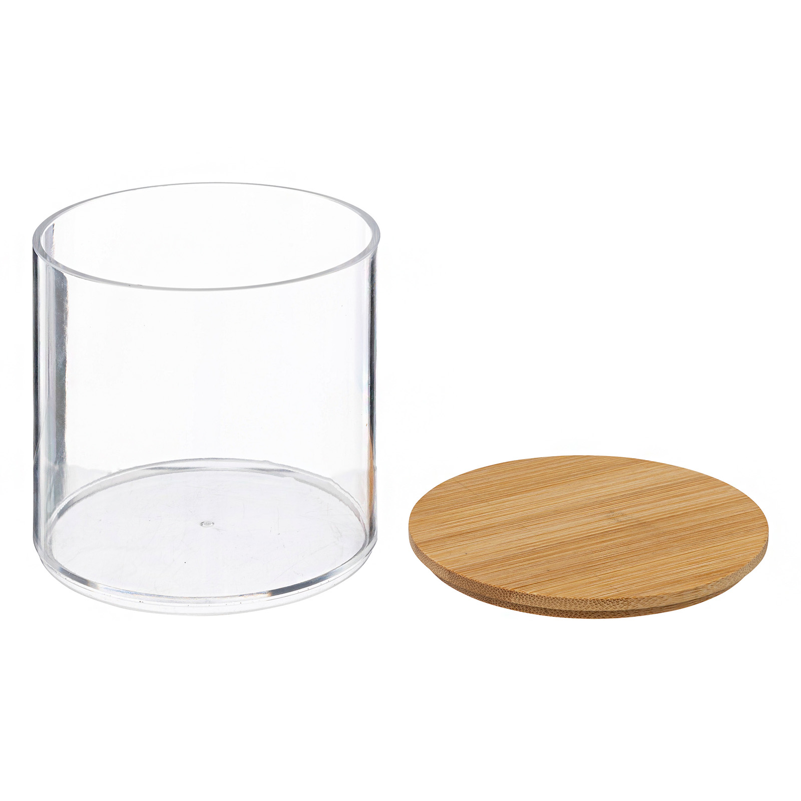 Wattenhouder 2 in 1 kunststof-bamboe 9,7x18,1cm