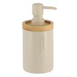 Zeepdispenser polyresin beige naturel 280ml