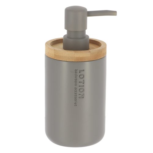 Zeepdispenser polyresin grijs naturel 280ml