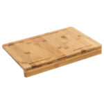 Bamboe snijplank met stoprand 35x24x4cm