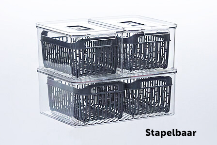 Koelkast opbergbak 24x15cm