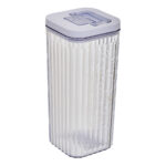 Voorraadbus kunststof transparant-wit 1,5L