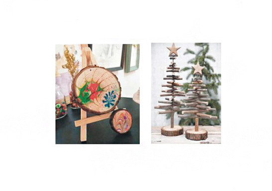 Boomschijf rond 8cm/2 stuks