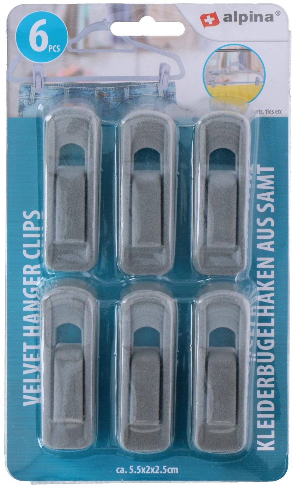 Kledinghanger clips 6 stuks
