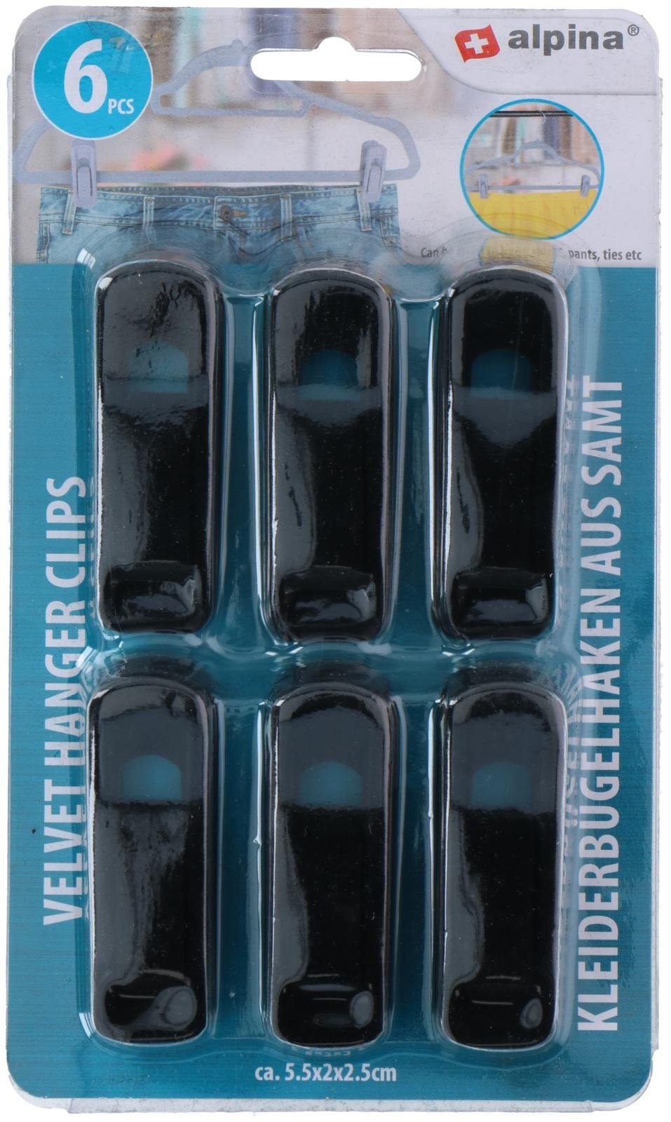 Kledinghanger clips 6 stuks