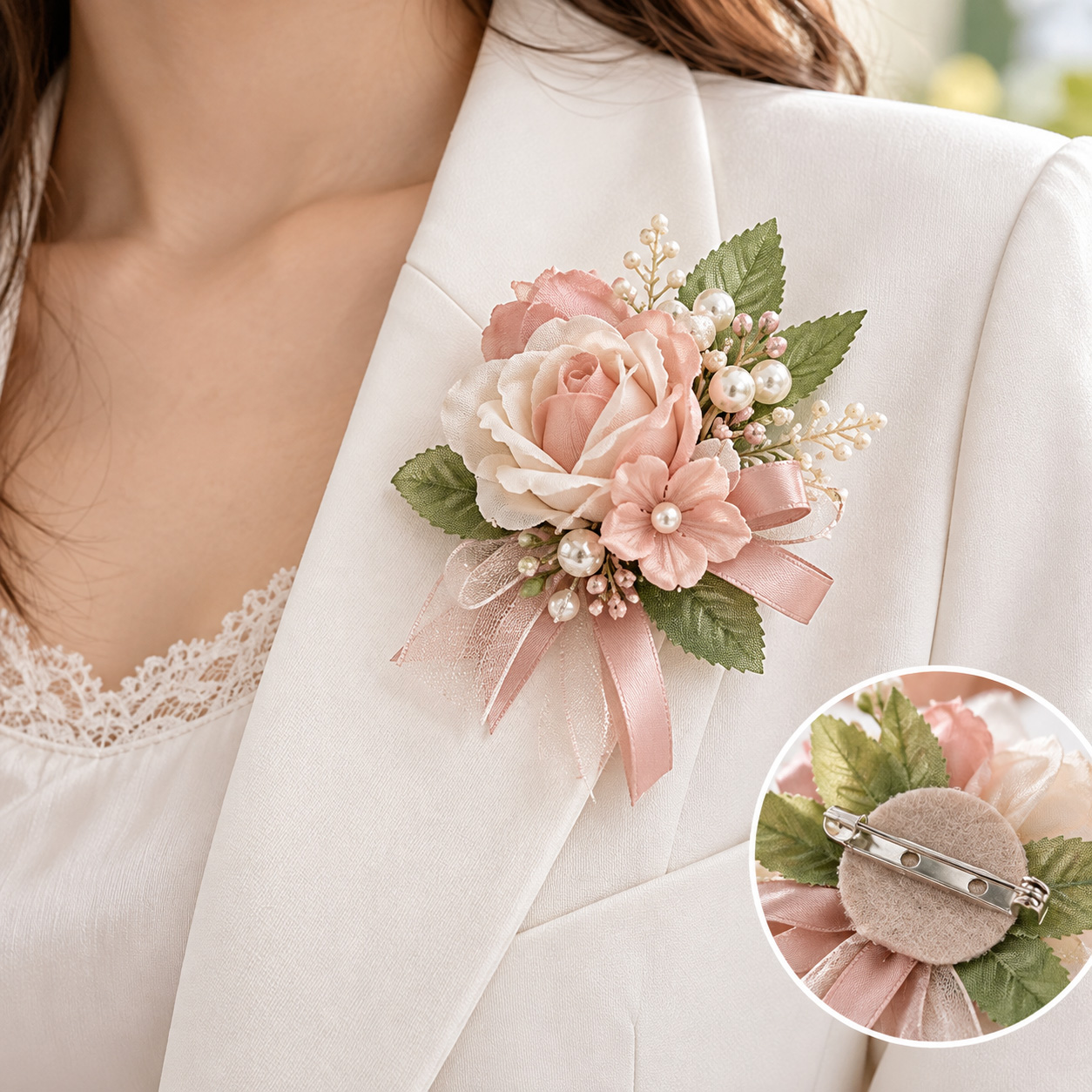 Corsagespelden zilver 30 mm 18 stuks