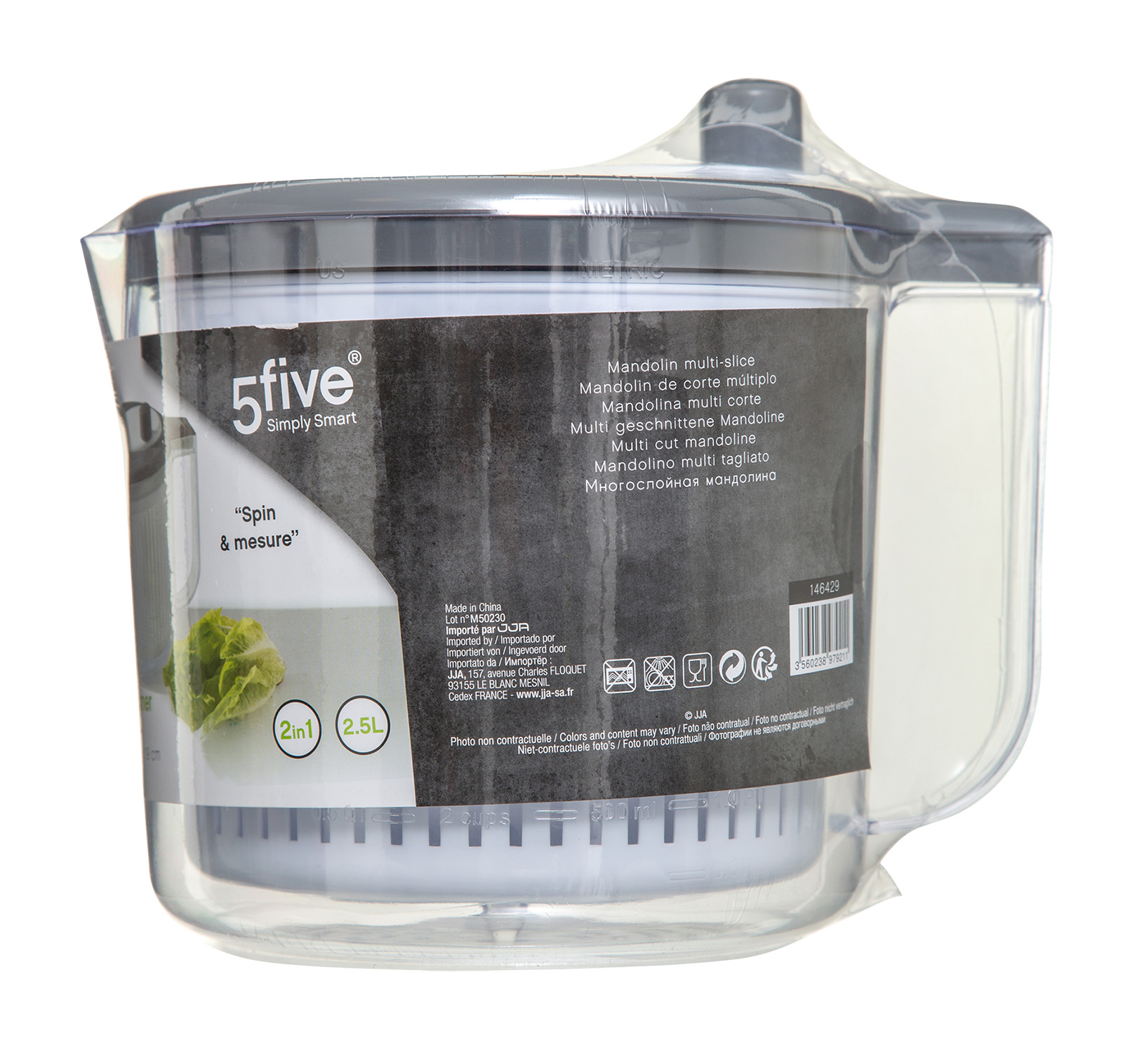 Slacentrifuge 2,5Lr – 2-in-1 met maatverdeling