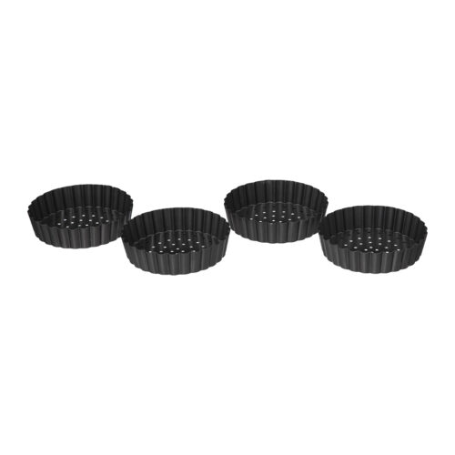 Tartelette vormpjes geperforeerd Ø10 cm 4 stuks